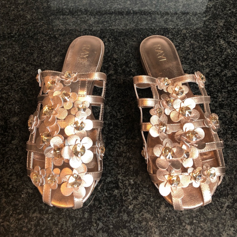 Alyssa slide in rose gold